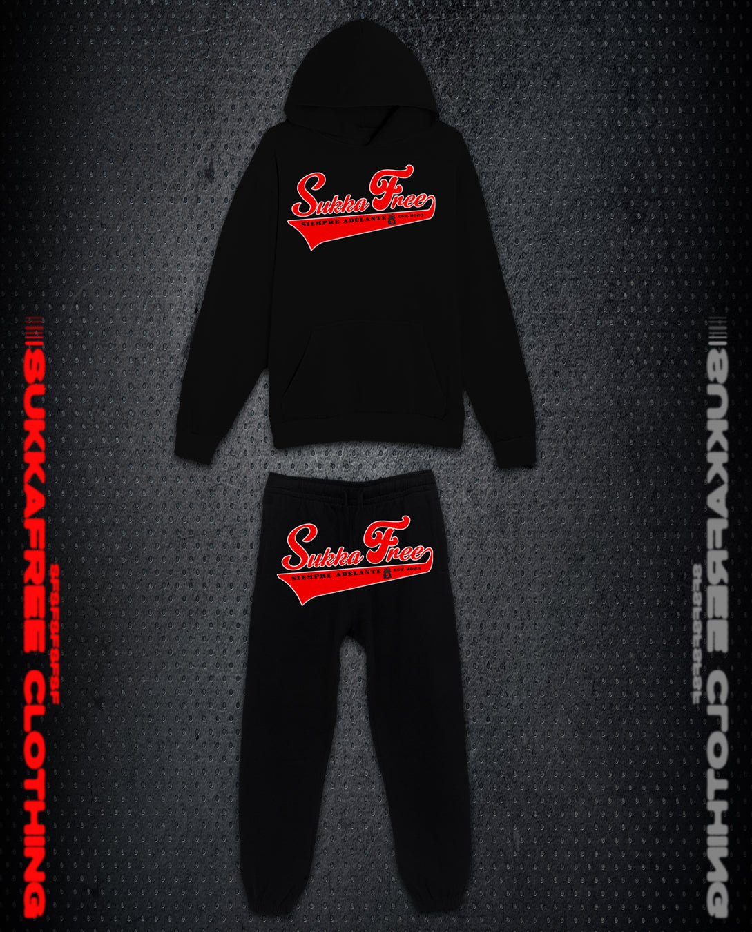 Black & Red Tracksuit