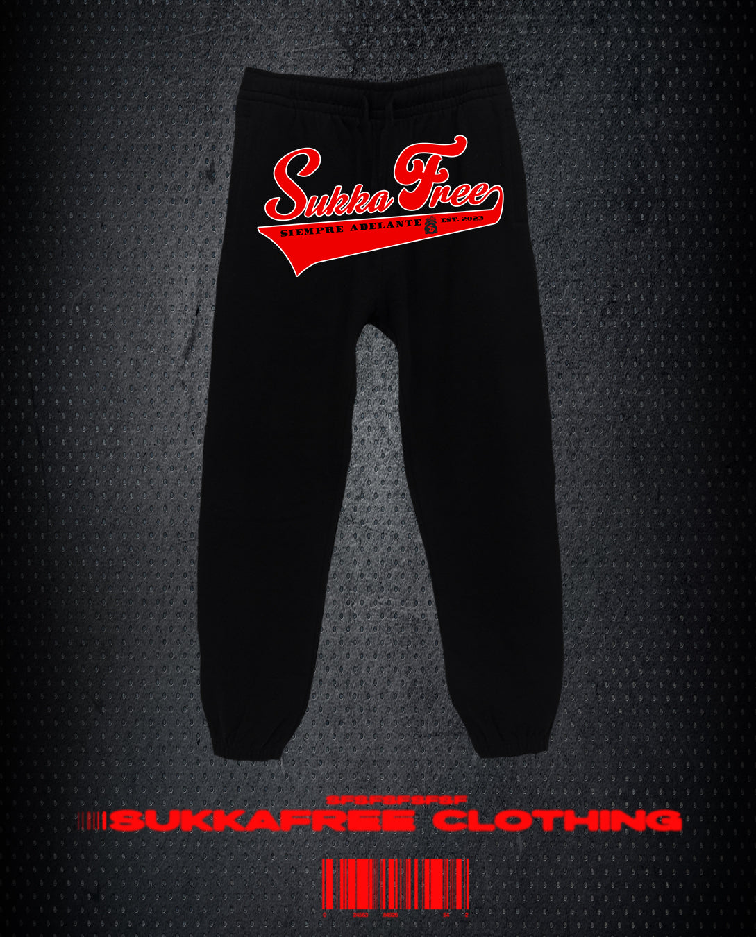 Black & Red Siempre Adelante SweatPants