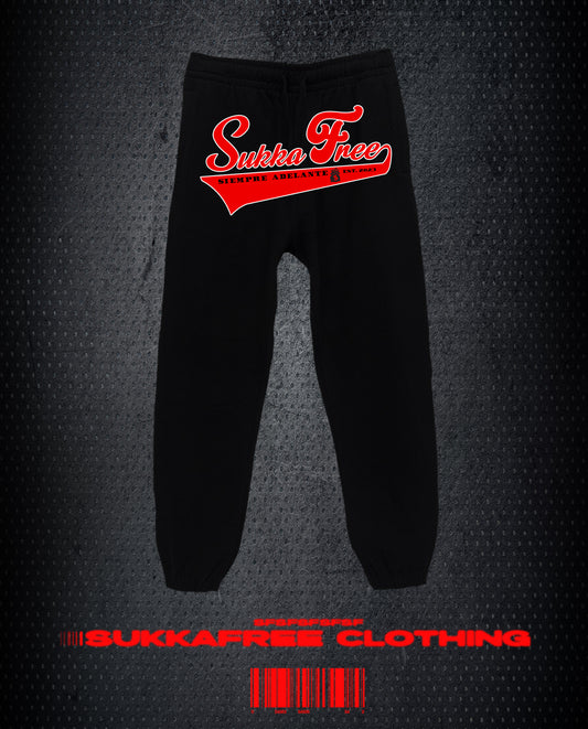 Black & Red Siempre Adelante SweatPants