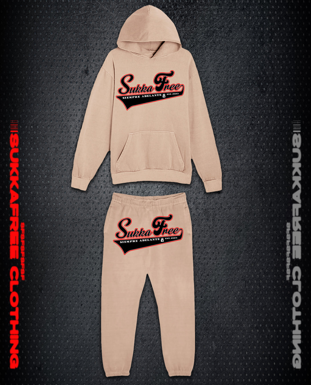 Khaki & Black TrackSuit